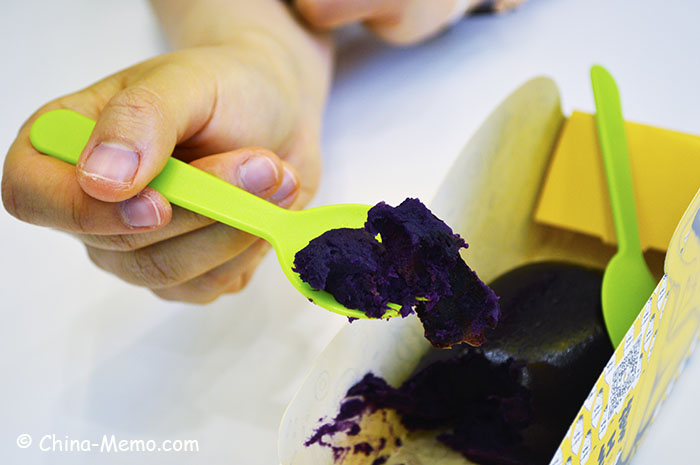 Chinese Snack Purple Potato Cakes.