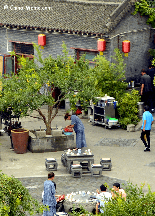 Tea house inside Xi'an City Wall