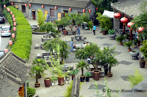 Tea house inside Xian City Wall.