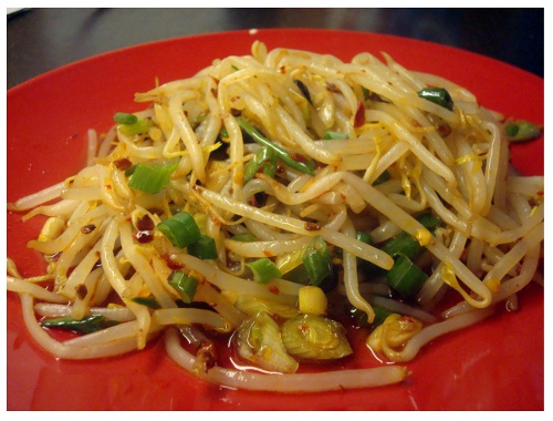 Chinese Food Sichuan Style Salad Beansprout.