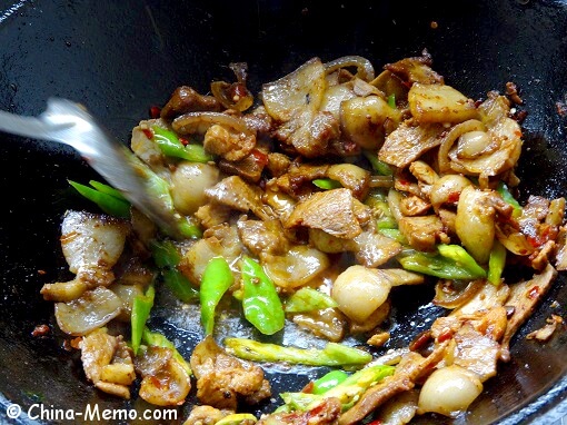 Chinese Twice Cooked Belly & Green Chilli Fry