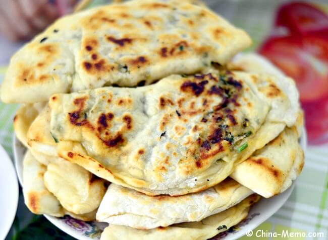 Chinese Breakfast Pork Chive Pancakes by Pressure Cooker.