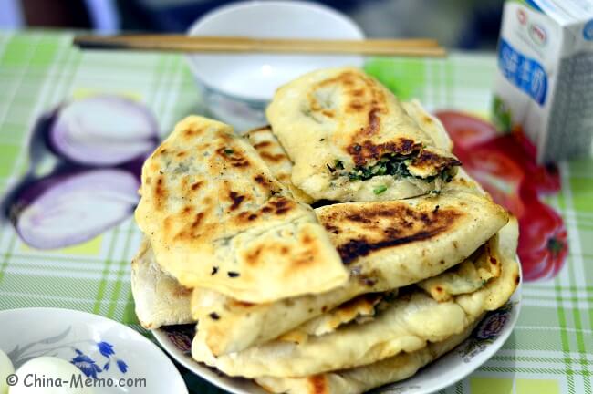 Chinese Breakfast Pork Chive Pancakes by Pressure Cooker.