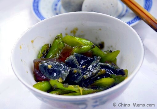 Chinese Century Egg & Green Chilli