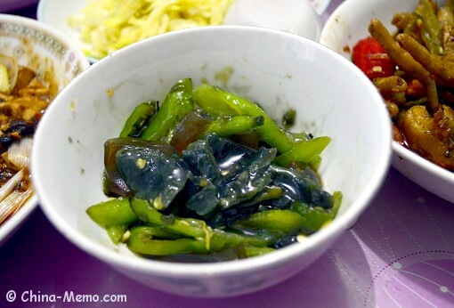 Chinese Century Egg & Green Chilli ColdDish
