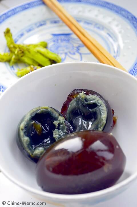 Chinese black egg? The name is Chinese Century Egg.