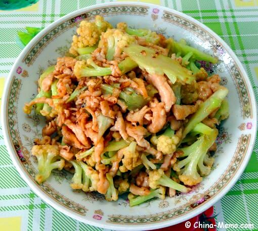 Chinese Chicken Fried Cauliflower