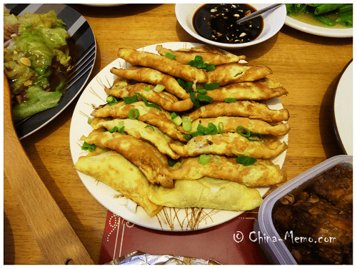 Chinese Egg Dumplings.