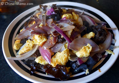 Chinese Egg Fried Onion & Wood Ear