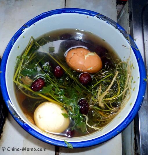 Chinese Shepherds Purse Egg Soup