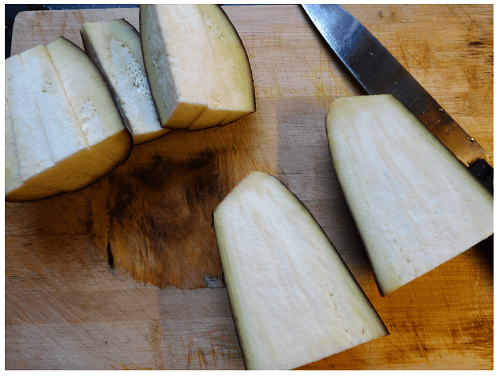 Chinese Eggplant Cut.