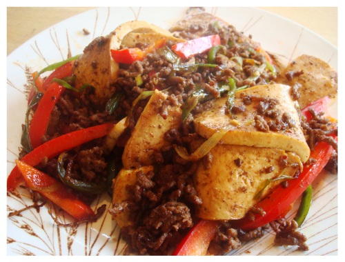 Chinese Red Cooked Tofu Pork Mince