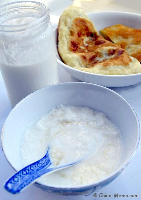 Chinese Homemade Yogurt and Jian Bing