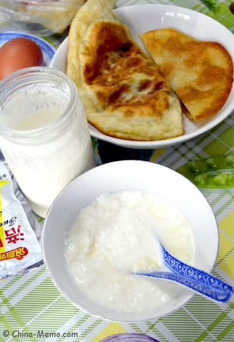 Chinese Homemade Yogurt and Breakfast