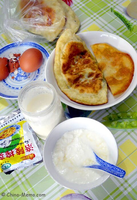 Chinese Homemade Yogurt and Chinese Breakfast