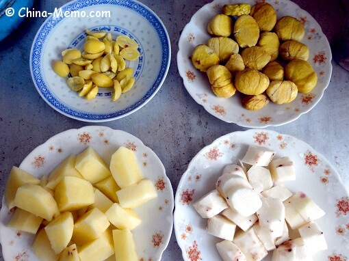 Chinese Huai Shan, Baihe, Chestnut & Potato