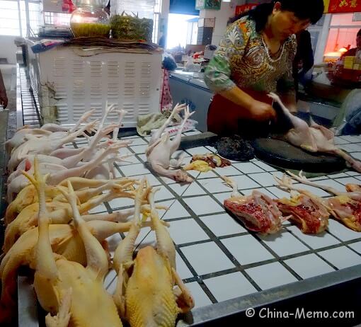 China Local Food Market Chicken