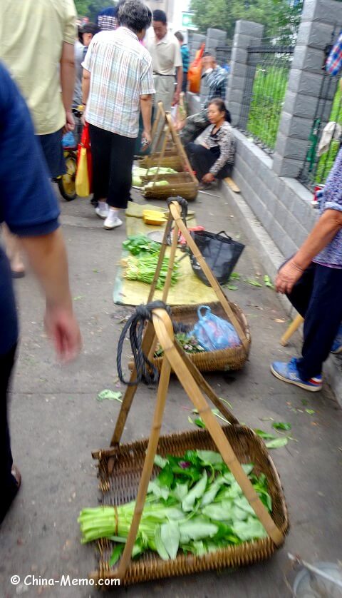 China Local Street Market Vegetables