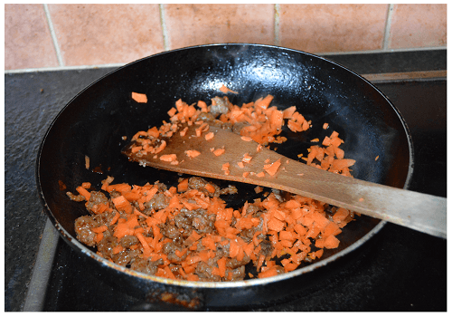 Chinese Meat Mince & Carrot.