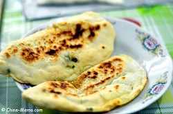 Chinese pork chive pancake made by pressure cooker
