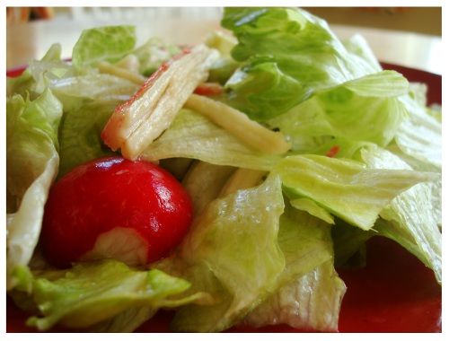 Chinese Style Salad Lettuce & Seafood.