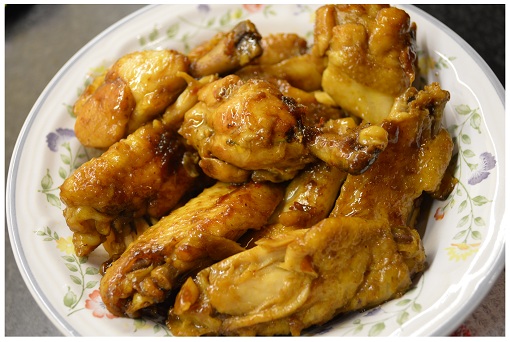 Chinese Red Cooked Chicken Wings.
