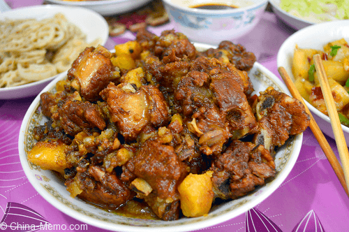 Chinese Red Cooked Rib & Potato.