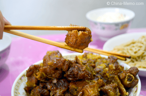 Chinese Red Cooked Rib and Potato.