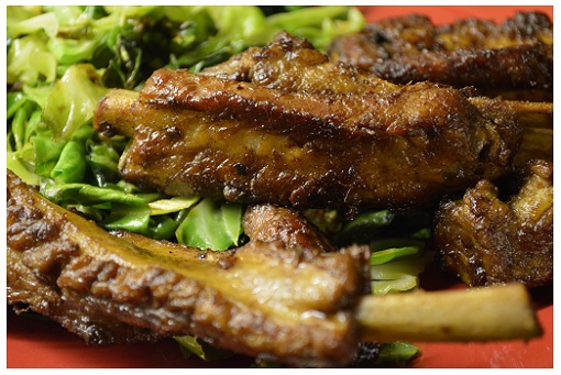 Chinese Red Cooked Ribs.