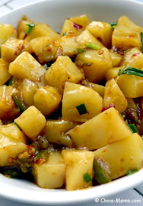 Chinese Rice Tofu with Chilies