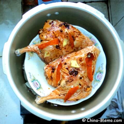 Chinese Steamed Duck Legs by pressure cooker