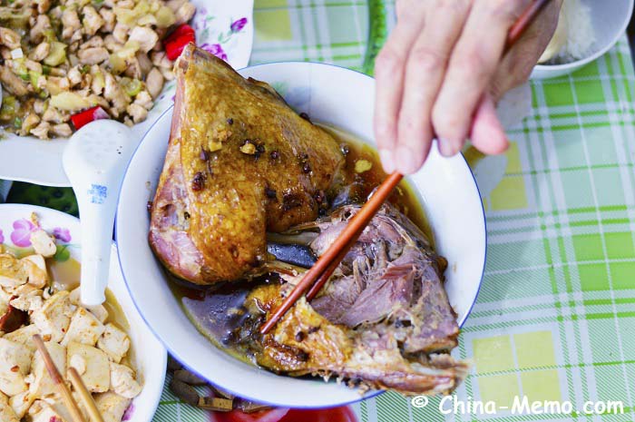 Chinese Steamed Duck by Pressure Cooker