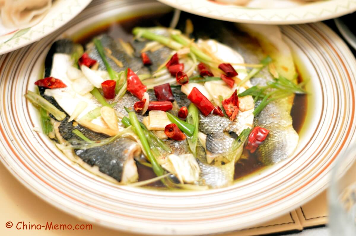 Chinese Steamed Sea Bass