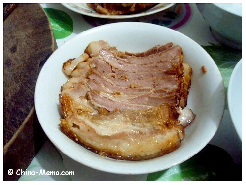 Chinese Steamed Pork Belly Cut