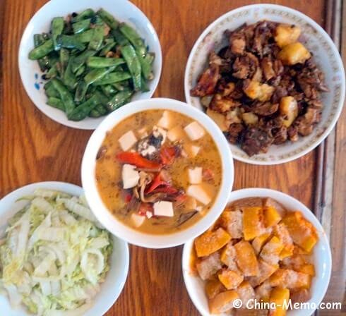 Chinese Daily Meal. My parents' lunch.