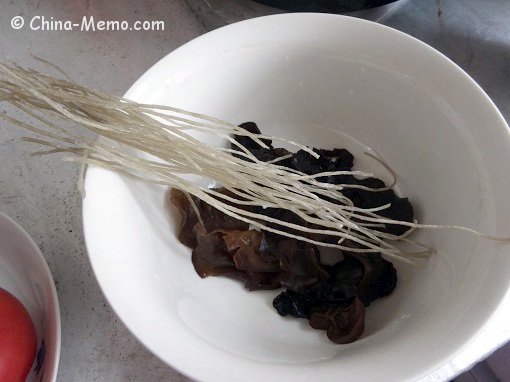 Chinese Dried  Wood Ears and Rice Noodle