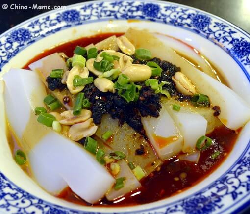 Chinese Spicy Cold Mung Noodle