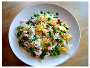 Chinese Food Recipe Egg Fried Rice.