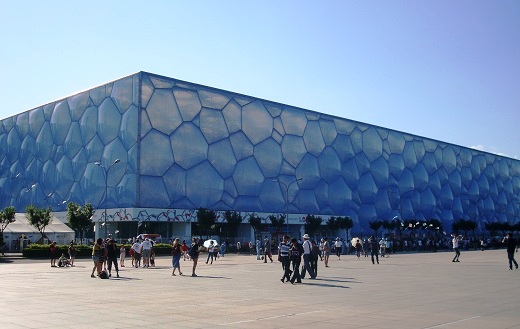 The Water Cube (Beijing National Aquatics Center).