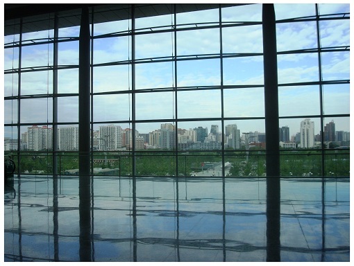 Beijing Skyline View via China National Convention Center.