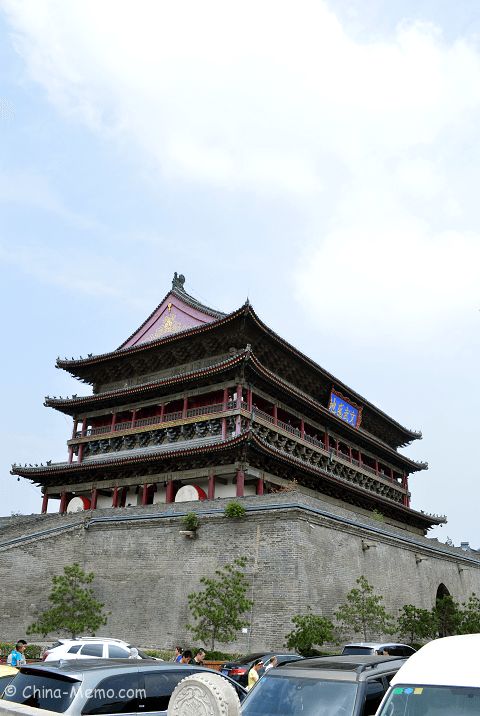 China Xian Drum Tower Left View.
