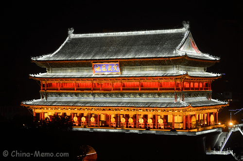 China Drum Tower Night View