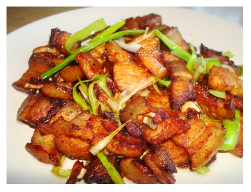 Chinese Twice Cooked Pork Belly.