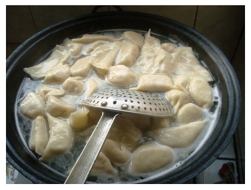 Chinese New Year Boiled Dumplings.