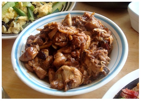 Chinese Red Cooked Coke Chicken.