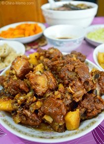 Chinese Red Cooked Ribs & Potato