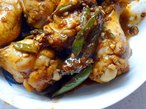 Chinese Spicy Chicken Drumsticks.