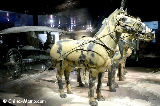 Xian Terracotta Army. The Bronze Chariot and Horses.