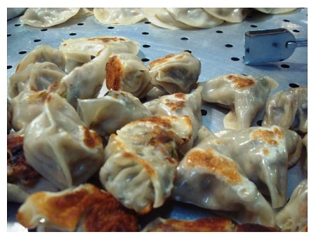 Chinese Food Fried Dumplings.