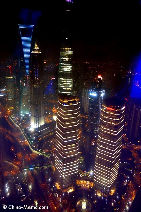 Shanghai Pudong Building view from TV Tower.